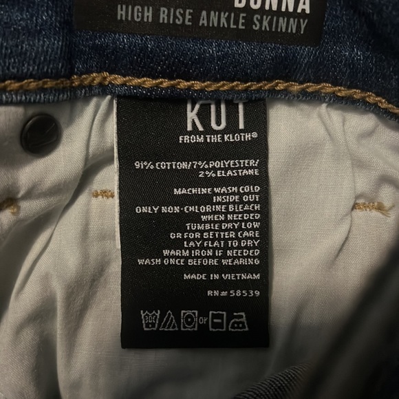 Kut from the Kloth- Donna High Rise Skinny Jeans - NWT - Picture 5 of 8
